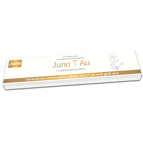 Внутриматочная спираль «Juno T Au» с золотом упаковка